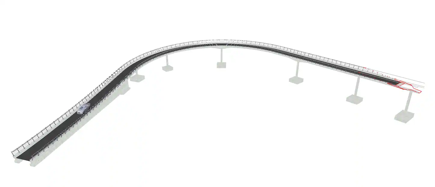 3D-Modell Brückenbau - LPH 5