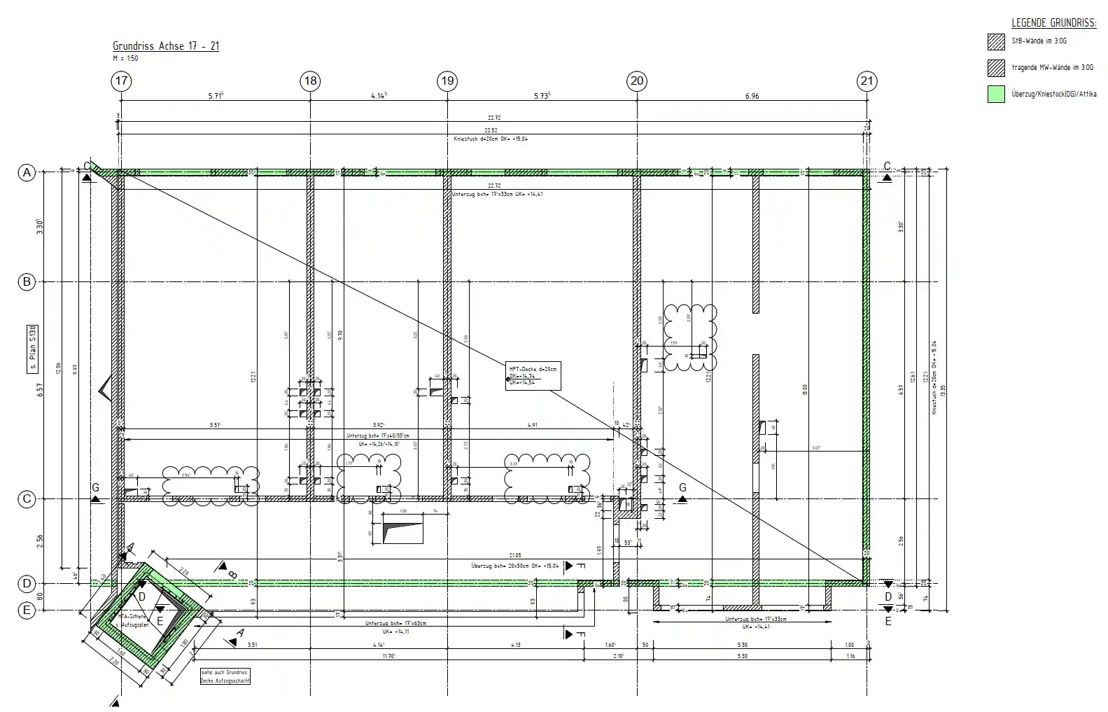 Schalplan Wohnbau